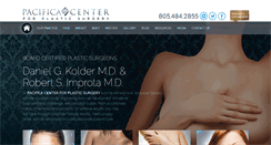 Desktop Screenshot of pacificaplasticsurgery.com