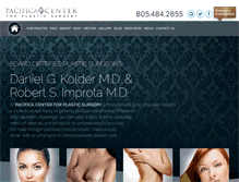 Tablet Screenshot of pacificaplasticsurgery.com